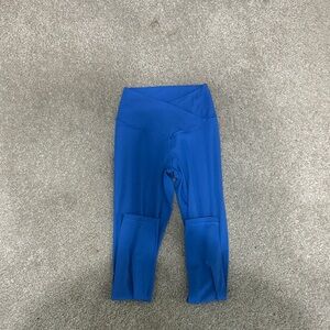 aerie Royal Blue Capri Leggings with V-Waistband